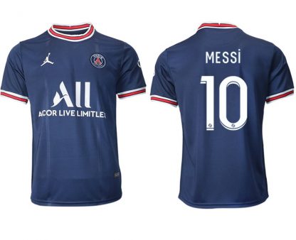 2021/22 Paris Saint-Germain Heim-Stadion-Trikot Messi #10 Fußball Trikots