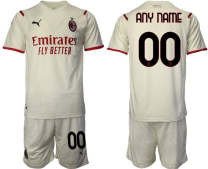 AC Mailand 2021/22 Herren Auswärts Trikot beige/rot günstig online kaufen-1