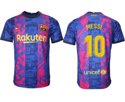 FC Barcelona Herren 3rd Trikot 2021/22 mit Aufdruck MESSI 10