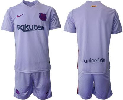 FC Barcelona Herren Auswärts Trikot 2021/22 Fußballtrikot lila/gelb-2