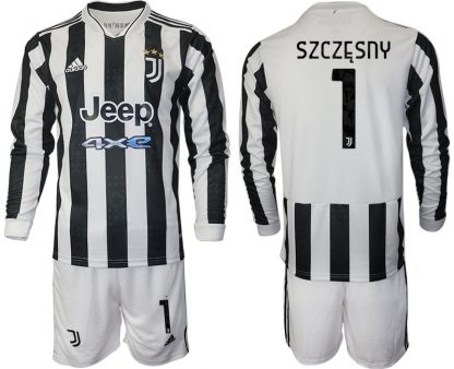 Juventus Wojciech Szczesny #1 Herren 2022 Heimtrikot Langarm + Kurze Hosen