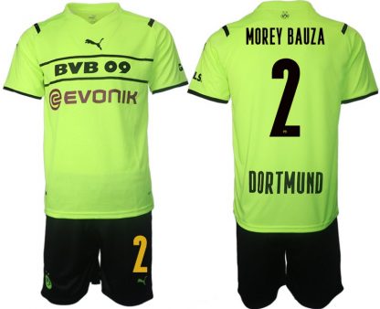 BVB Borussia Dortmund 2022 CUP Trikot Herren gelb/schwarz mit Aufdruck Morey Bauza 2