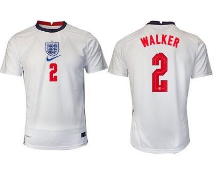 England Trikot Home EM 2022 weiß/blau mit Aufdruck WALKER 2