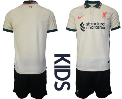 Fußball Trikot Liverpool FC 2021/22 Auswärtstrikot für Kinder in Beige