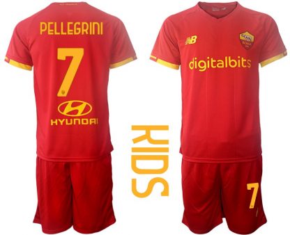 Trikotsatz AS Roma Heim Trikot 2022 rot für Kinder PELLEGRINI 7