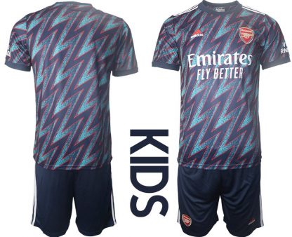 Trikotsatz FC Arsenal Ausweichtrikot 2021/2022 für Kinder Blau