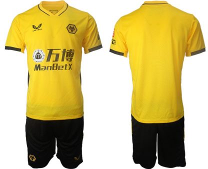 Wolverhampton Wanderers Castore Wolves Heimtrikot 2022 Kurzarm + Kurze Hosen