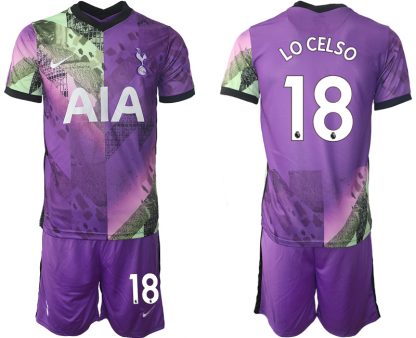 Günstige Tottenham Hotspur 21-22 Drittes Trikot Kurzarm mit Aufdruck LOCELSO 18