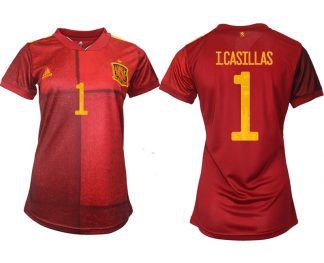 Spanien Trikot Home EM 2022 Rot mit Aufdruck ICASILLAS 1