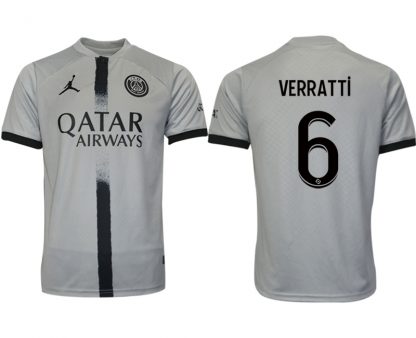 Fußballtrikot für Herren Paris Saint Germain PSG Auswärtstrikot 2022/23 Grau VERRATTi 6