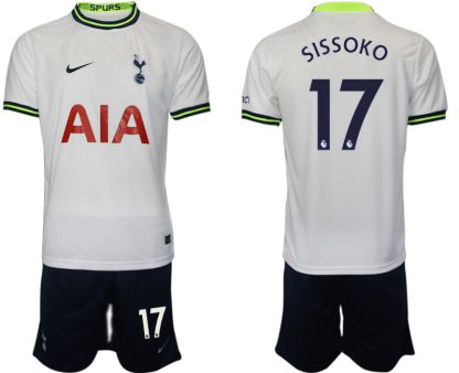 Kaufe Herren Tottenham Hotspur 2023 Heim Trikot weiß marineblau SISSOKO 17