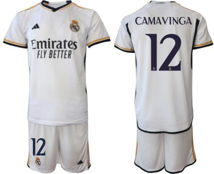 Günstige Fußball Trikotsatz Real Madrid 2023-24 Heimtrikot für Herren CAMAVINGA 12