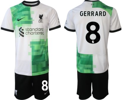 Fußballtrikot Herren Set Liverpool FC Auswärtstrikot 2023-24 Steven Gerrard 8