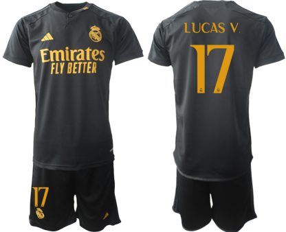 Herren Fußballtrikots Set Real Madrid 2023-24 Drittes Trikot Lucas Vazquez 17