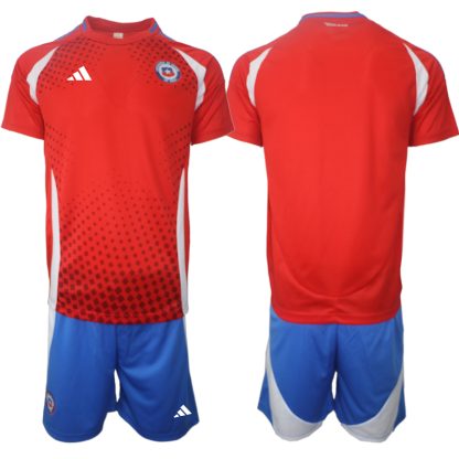 Billige Chile Heimtrikot Copa America 2024 Trikotsatz Kit Personalisierbar