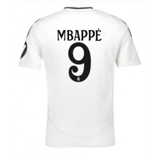 Günstige Real Madrid 2024-25 Heimtrikot Kurzarm weiß Online Kaufen Kylian Mbappe 9