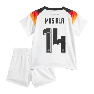 Kinder Heimtrikot Deutschland Nationalmannschaft DFB EM 2024 mit Aufdruck Jamal Musiala 14