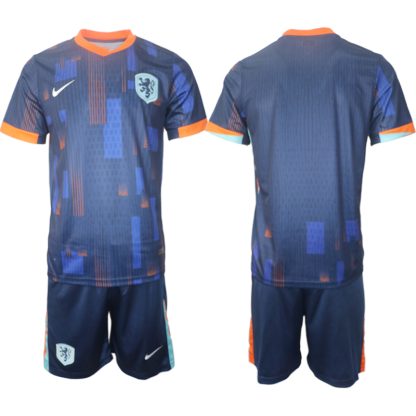 Herren Set Niederlande Euro 2024 Auswärtstrikot EM 24-25 Personalisierbar