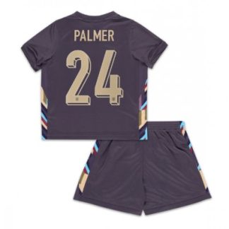 Neue Kinder Fußballtrikot Set England Euro 2024 Auswärtstrikot Cole Palmer 24