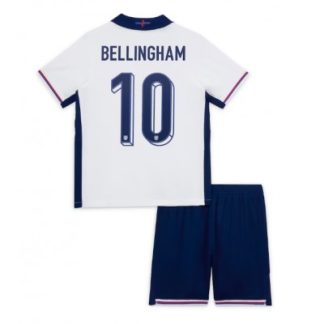 Neues Fußballtrikot Kinder Set England Heimtrikot EM 2024 Jude Bellingham 10