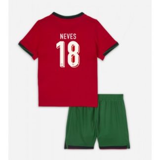 Neues Fußballtrikot Kinder Set Portugal EM 2024 Heimtrikot Ruben Neves 18