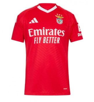 Bestseller Fussballtrikots Herren Benfica Heimtrikot 2024-25 rot Kurzarm