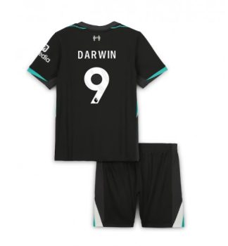 Bestseller Kinder Fußball Trikot Liverpool 2024-25 Auswärts Trikotsatz Darwin Nunez 9