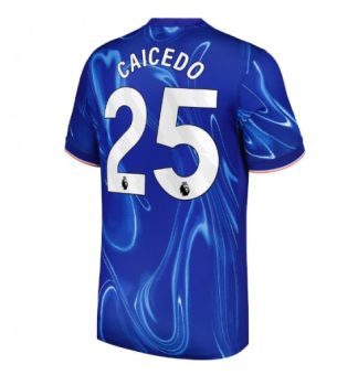 Günstige Chelsea Heimtrikot 2024-25 Fußballtrikots für Herren Moises Caicedo 25