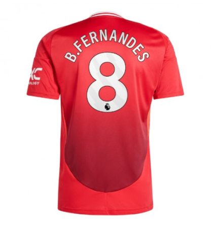 Günstige Fußballtrikot für Herren Manchester United Heimtrikot 2024-25 Bruno Fernandes 8