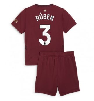 Günstige Fußballtrikot Kaufen Manchester City 24-25 Ausweich Trikotsatz Ruben Dias 3