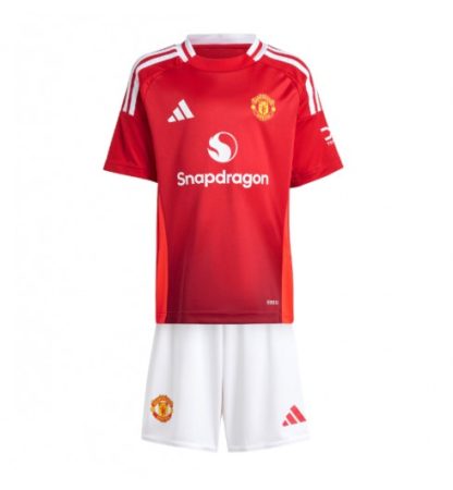 Günstige Fußballtrikot Kinder Set Manchester United Heimtrikot 2024-25 Bruno Fernandes 8