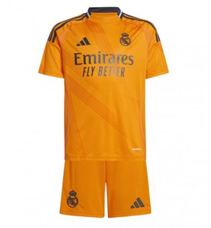 Günstige Kinder Fußball Trikot Real Madrid 24-25 Auswärtstrikot trikotsatz Kylian Mbappe 9