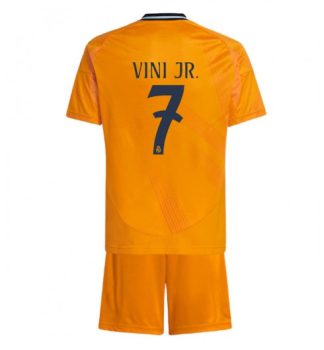 Günstige Kinder Fußball Trikot Real Madrid 24-25 Auswärtstrikot trikotsatz Vinicius Junior 7