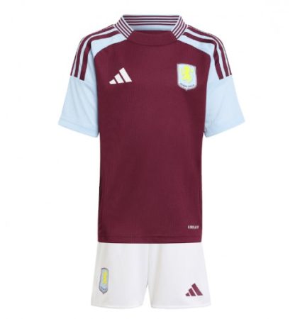 Günstige Kinder Trikotsatz Kaufen Aston Villa Heimtrikot 2024-25 Online