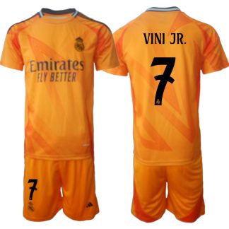 Günstiges Fußballtrikot für Herren Real Madrid 2024-25 Auswärtstrikot Vinicius Junior 7