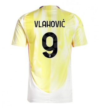 Neues Fussballtrikots Juventus Auswärts Trikotsatz 2024-25 Dusan Vlahovic 9