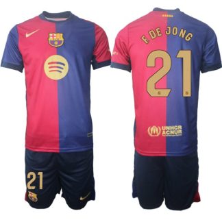 Bestseller FC Barcelona 2024-25 Heimtrikot Deutschland Trikot bestellen Frenkie de Jong 21