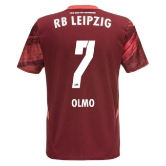 Billige RB Leipzig Auswärts Trikotsatz 2024-25 Rot Fußballtrikots Dani Olmo 7