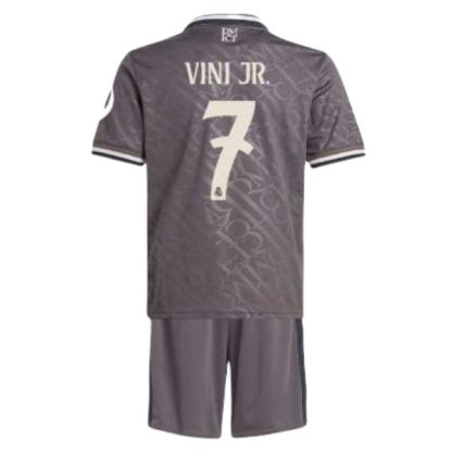 Heißer Verkauf Fußballtrikots Set für Kinder Real Madrid 2024-25 Drittes Trikot Vinicius Junior 7