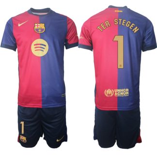 Kaufe Billige Fussballtrikots trikotsatz FC Barcelona 2024-25 Heimtrikot Marc-Andre ter Stegen 1