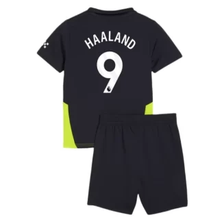 Kaufe Kinder Günstig Fußballtrikot Manchester City 2024-25 Auswärts Trikotsatz Erling Haaland 9