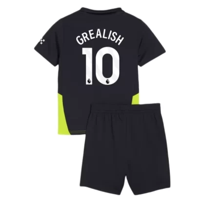 Kaufe Kinder Günstig Fußballtrikot Manchester City 2024-25 Auswärts Trikotsatz Jack Grealish 10