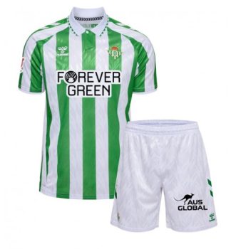 Rabatt Fußballtrikots Kinder Real Betis Heimtrikot 2024-2025 Kurzarm + Kurze Hosen